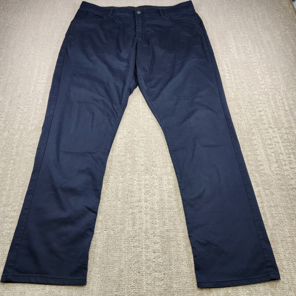 Nike Golf Pants Men 36x32 Flex 5 Pocket Slim Fit Black Elastic Waist Chino